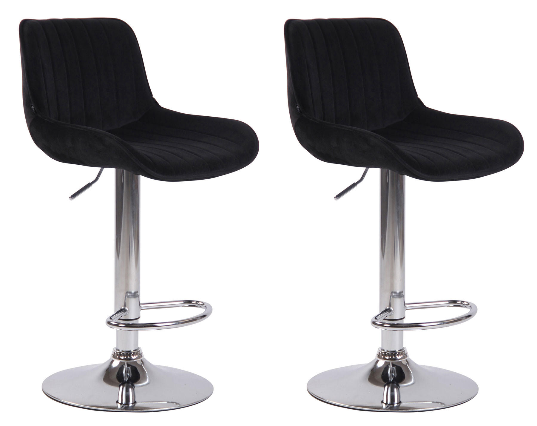 Deluke Barhocker Schwarz 50x86x50 cm