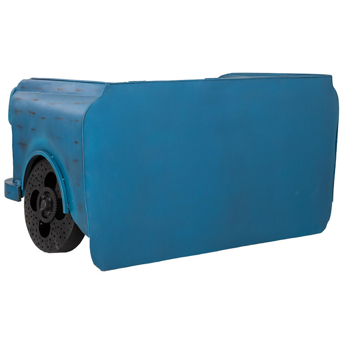 WEINREGAL, blau, 174x84x92cm - Blau, Holz (17/86.5/84cm) - Wanderlust