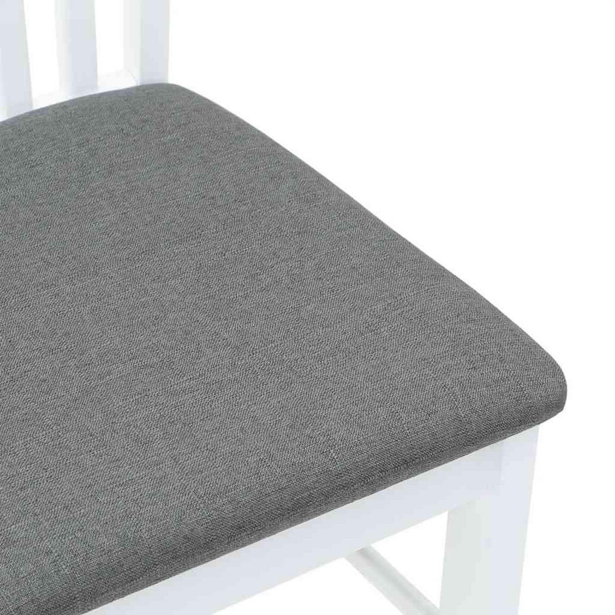 STUHL-SET 2 Stk Lohhain 42.5/94/53.5 cm - Weiß, Holz (42.5/94/53.5cm) - ZMH