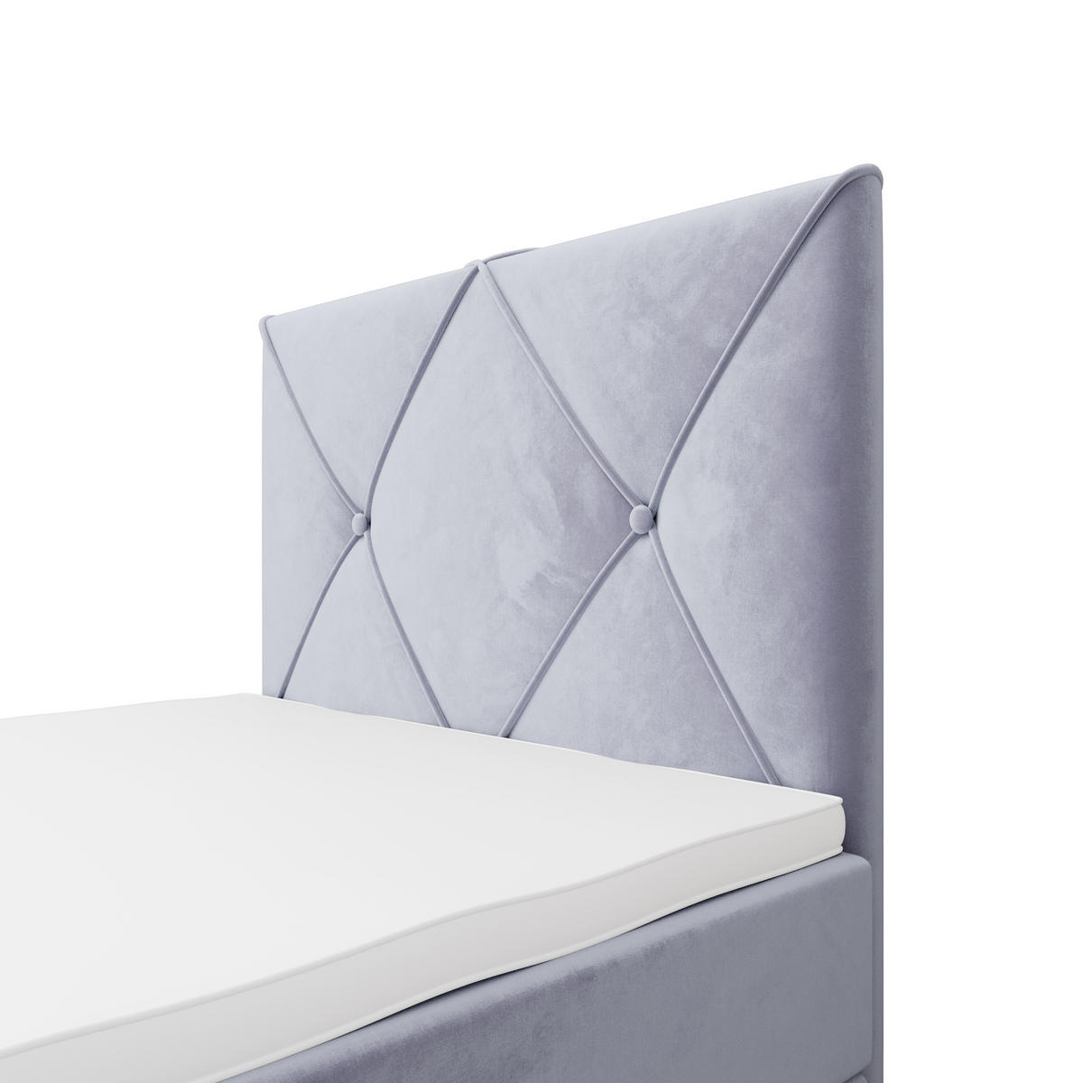 BOXBETT ALTEA 120x200 Monolith 70, mit Matratze und Topper, Hellblau - Hellblau, Holz/Kunststoff (120/200cm) - Bedante