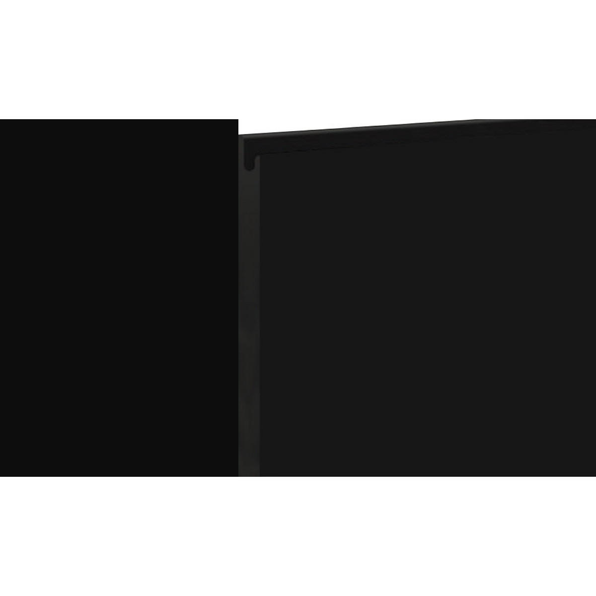 MIKROWELLENUMBAUSCHRANK Avellino W2MK/60 schwarz Acryl matt / Schwarz 60 / 32,5 / 72cm - Schwarz, Holz/Holzwerkstoff (60/72/32.5cm) - Feldmann-Wohnen