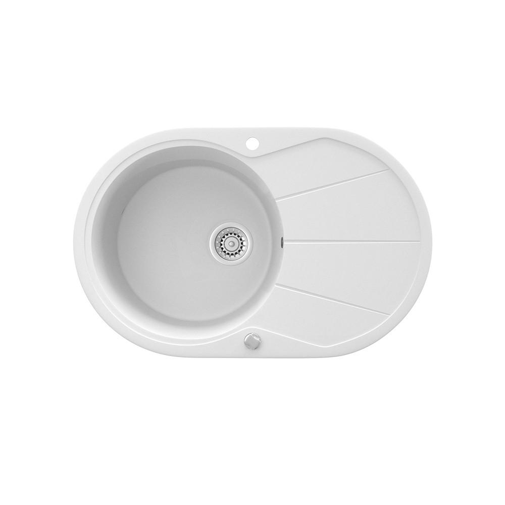 DISKB&Auml;NK Vit 78 x 50 cm Rund med torkplats 20/78/50 cm
