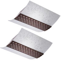 LED DECKENLEUCHTE SARAH Braun Metall Glas 2er Set - Braun, Glas (25.4/26.4/8.9cm)