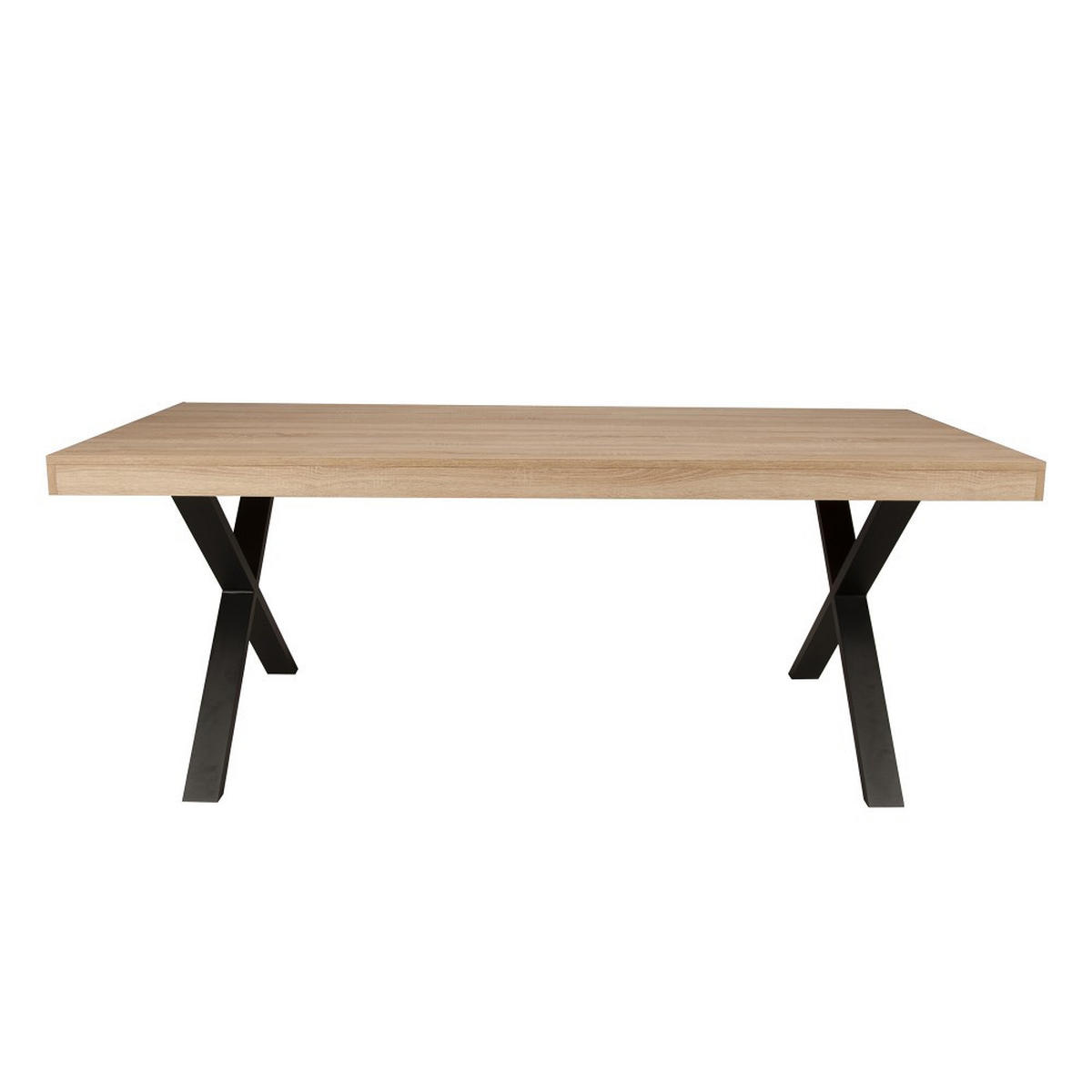 ESSTISCH CADIX/ TISCH 200x90cm - 8 Personen - Eiche gebleicht dekor - Eichefarben, Holzwerkstoff (180/90/77cm) - Weber Industries