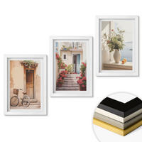 WANDBILDER 3er-Set - 20x30 cm Weißer Rahmen - Charmante Küstenstraßen - Weiß, Kunststoff (20/30cm) - ArtPrintCave