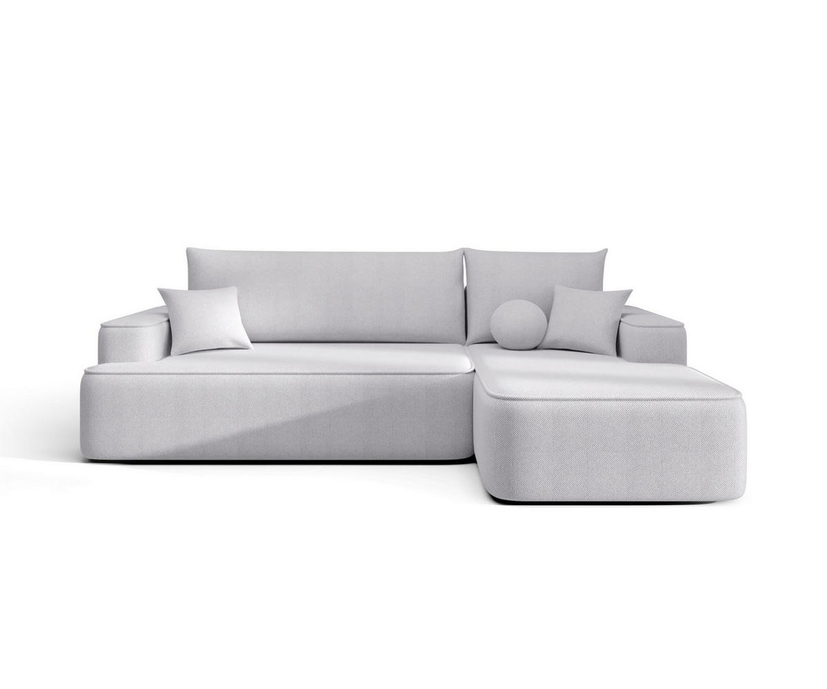 ECKSOFA mit Schlaffunktion FIGO Curio 80 Rechts - Hellgrau, Textil (250/150cm) - Bedante