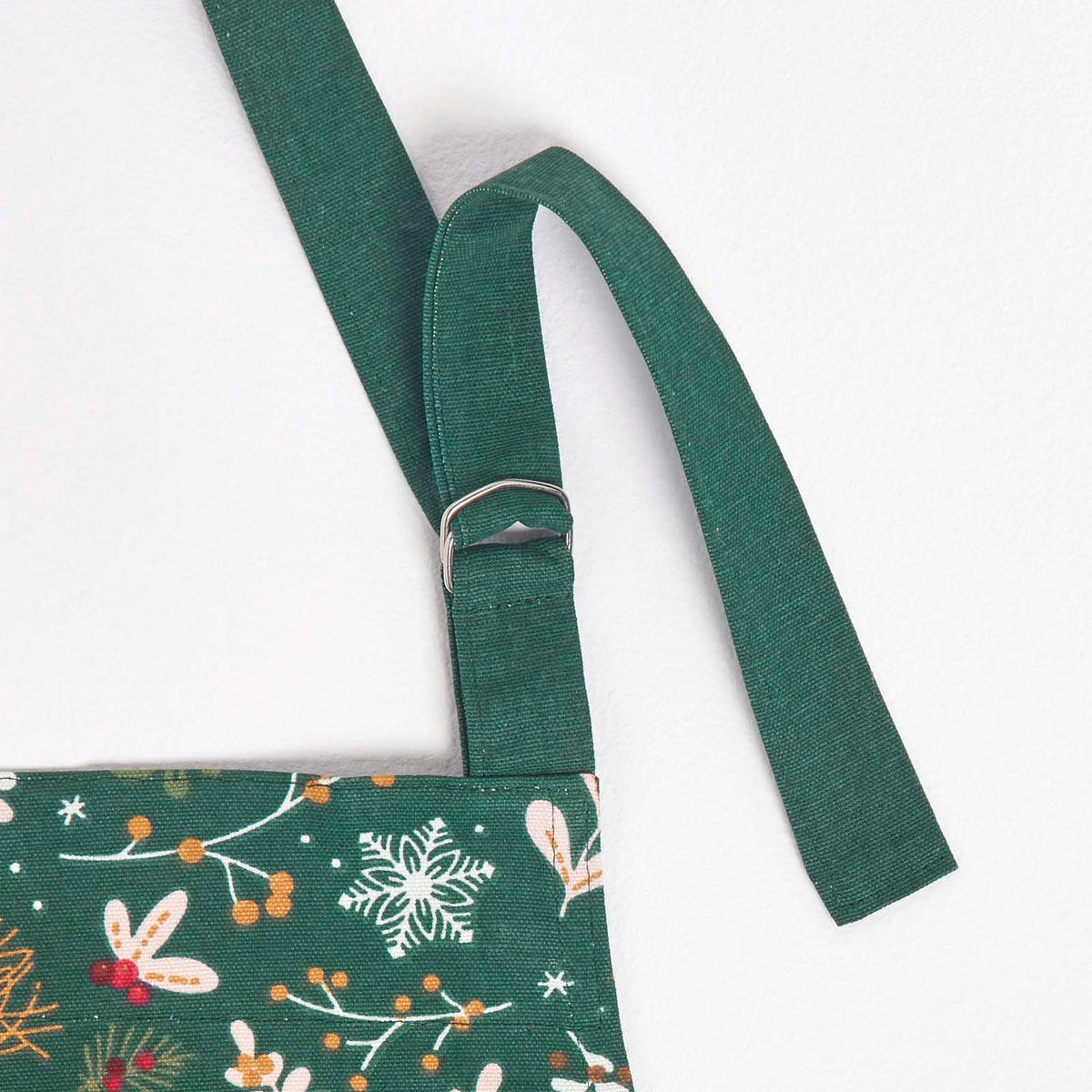 WEIHNACHTSSCHÜRZE Weihnachtswald, 100% Baumwolle - Grün, Textil (80/85cm) - Homescapes