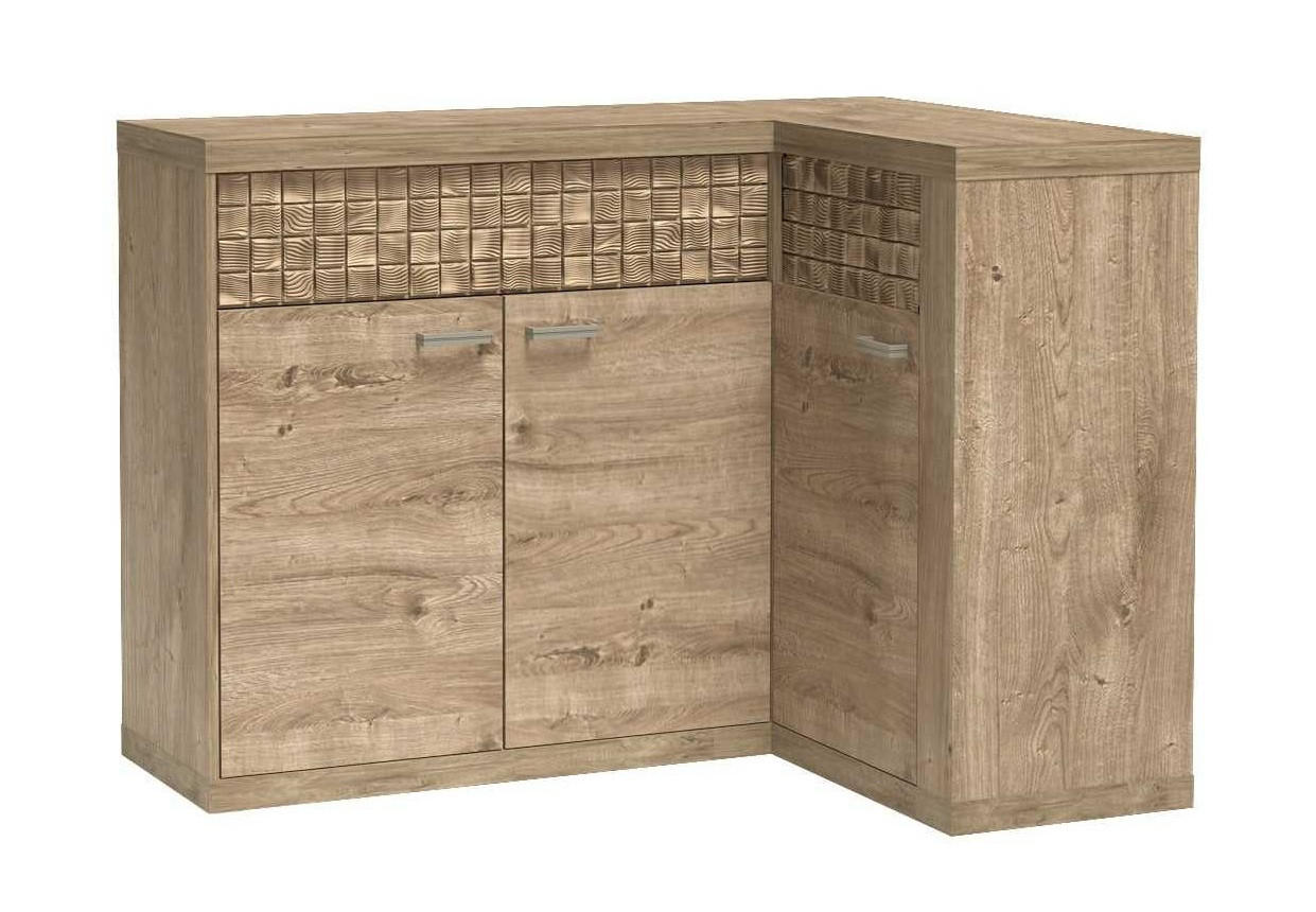 KOMMODE NATURAL N-15 - Eichefarben, Holzwerkstoff (132/69/96cm) - Meblini