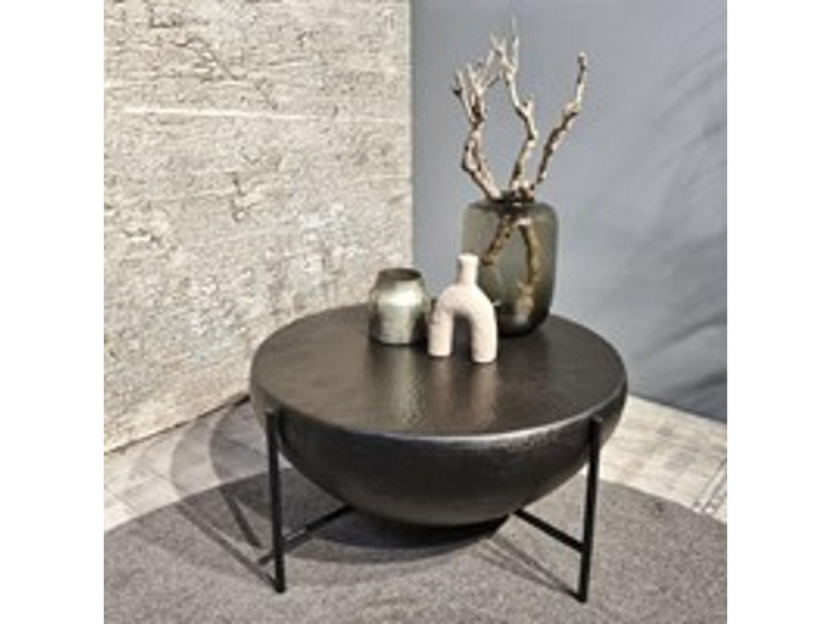 COUCHTISCH Valierie Metall 85 cm / 85 cm Anthrazit - Anthrazit, Holz (85/85/43cm)