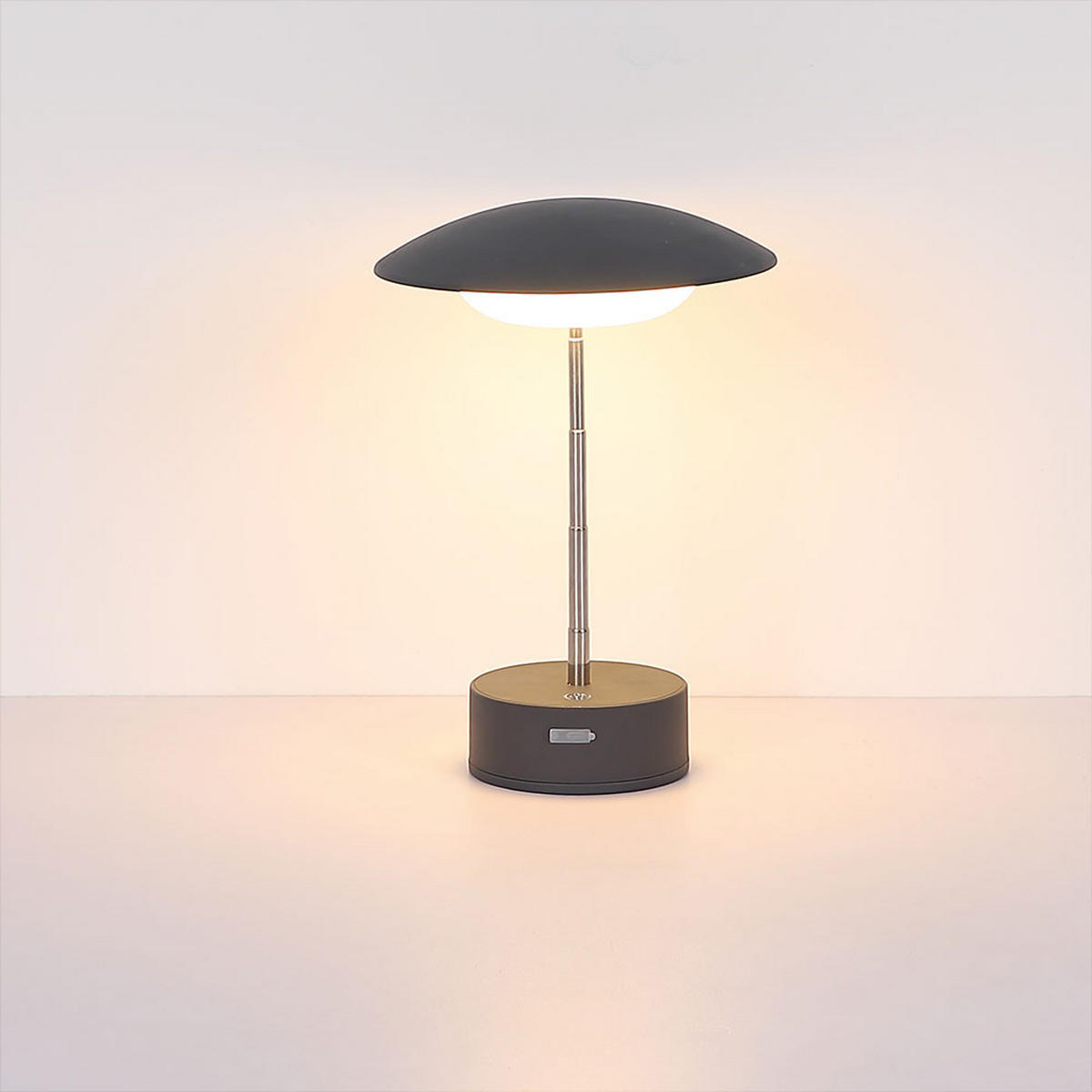 LED TISCHLEUCHTE Grün Opal 2er Set - Grün, Metall (18/18/26cm) - Globo Lighting