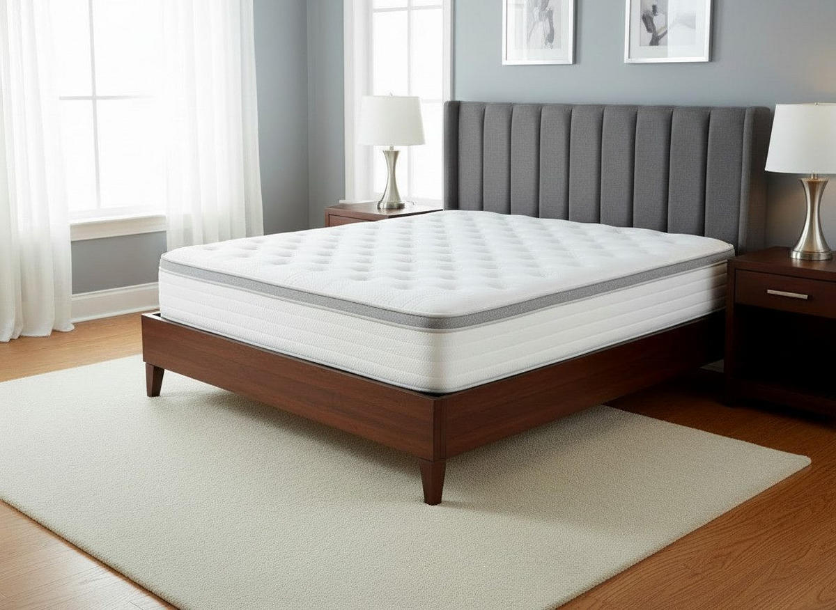 TASCHENFEDERKERNMATRATZE Silber 90x200 cm 24 cm Hoch H4 7-Zonen - Weiß, Textil (90/200cm) - Matratzen Perfekt