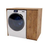 WASCHMASCHINENSCHRANK Retro 95/89/66cm - Braun, Holzwerkstoff (95/89/66cm) - CraftPAK