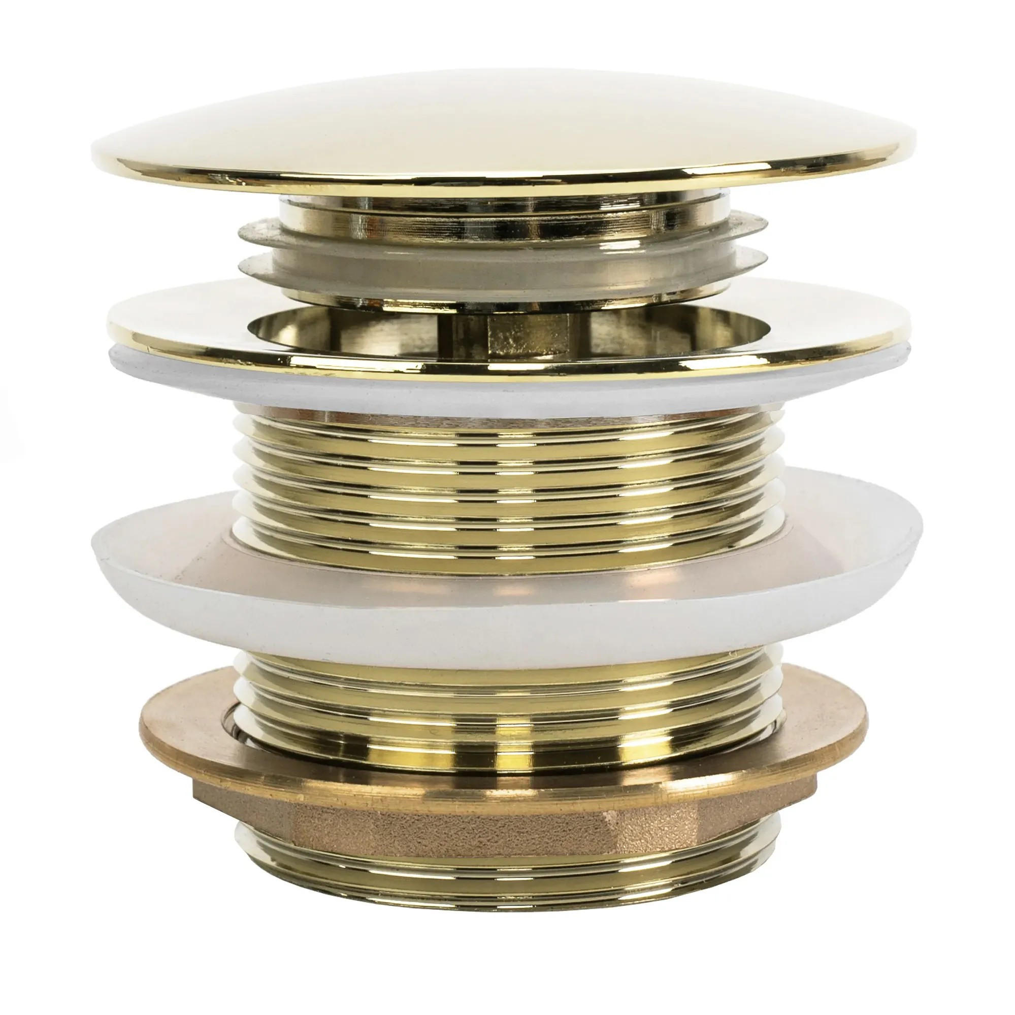 WANNE Stöpsel Klik-klak Rea Gold - Goldfarben, Metall (7/6/7cm) - REA