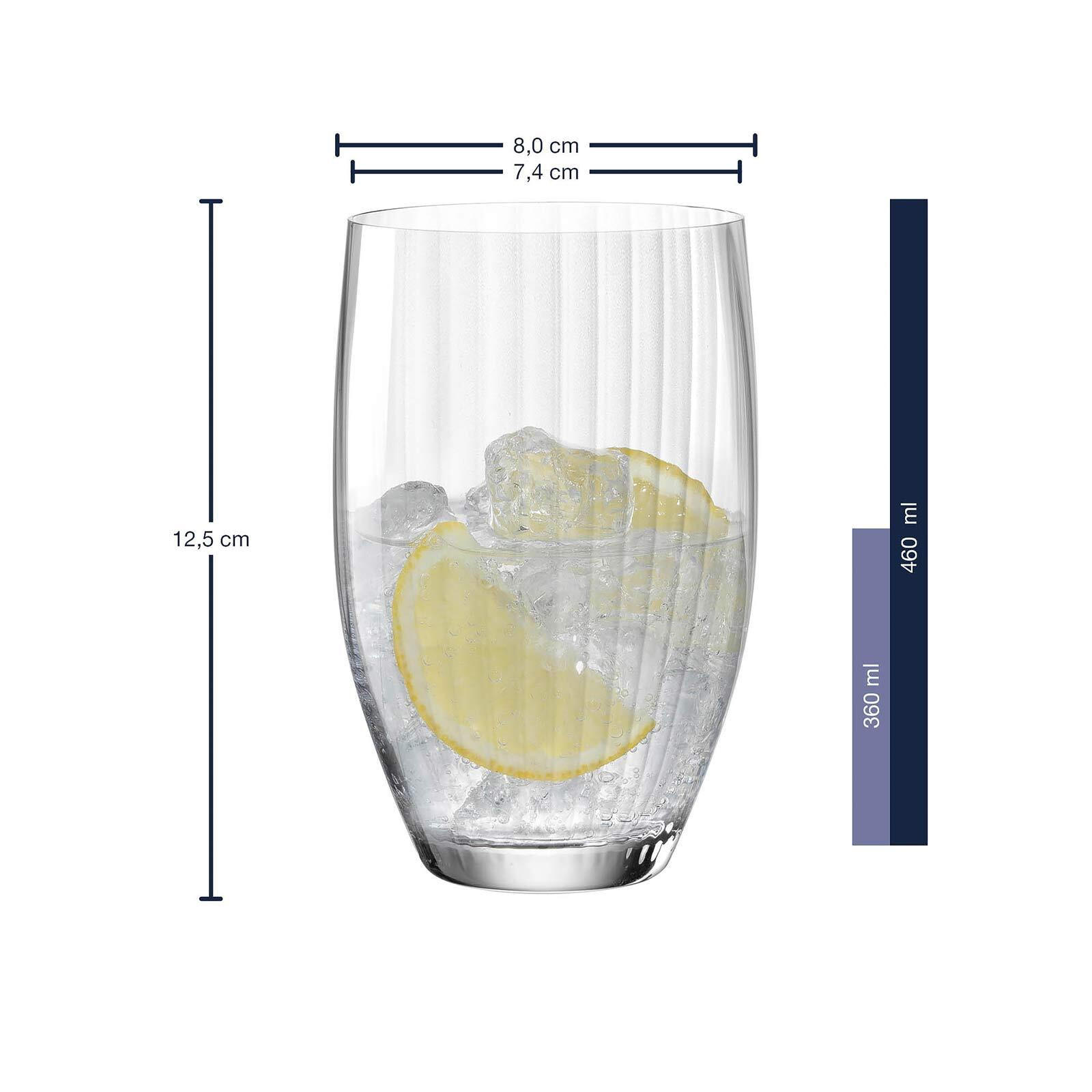 COCKTAILGLÄSER-SET Poesia transparent 12er Set - Transparent, Glas (1.21L) - Leonardo Living