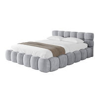 POLSTERBETT mit Bettkasten und Lattenrost, Bett mit Matratze H3/H4 - LEYA-v1 180x200 Hellgrau - Hellgrau, Holzwerkstoff/Textil (180/200cm) - ALTDECOR