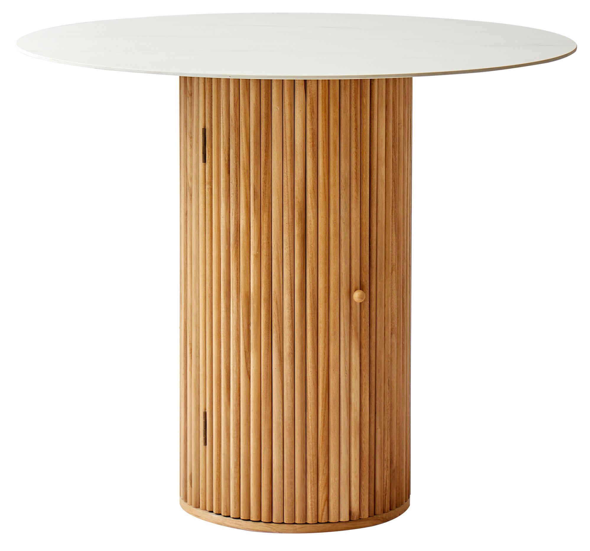 ESSTISCH Rund Braun 90 x 90 x 75 (cm) - Braun, Holz (90/90/75cm) - Nordlys