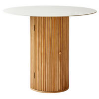ESSTISCH Rund Braun 90 x 90 x 75 (cm) - Braun, Holz (90/90/75cm) - Nordlys