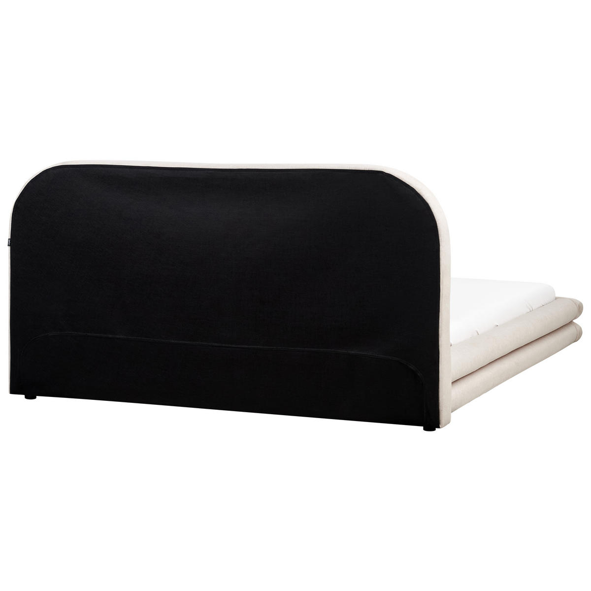 POLSTERBETT mit Lattenrost 180x200 cm Beige Lavardens - Beige, Textil (180/200cm) - Beliani