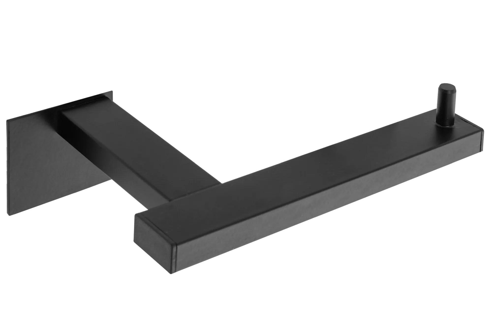 HALTER Für Toilettenpapier Rea Black Mat 392599 - Schwarz, Metall (11/11/16cm) - REA