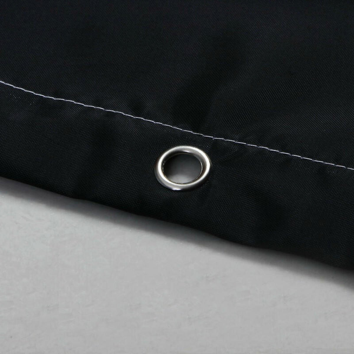 DUSCHVORHANG Schwarz und Weiß Polyester schnelltrocknend wasserdicht maschinenwaschbar mit Haken Badezimmer - Multicolor, Textil (180/200cm) - MCBOSON