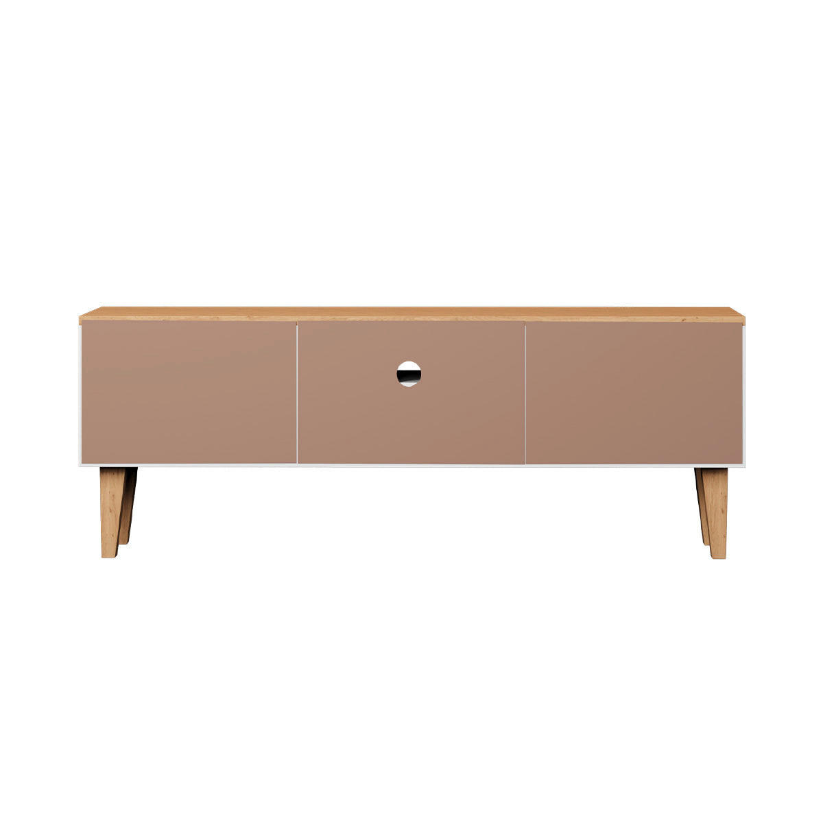TV OMARICA Denver Bela - bela, leseni material (120/47/35cm) - Petits-meubles
