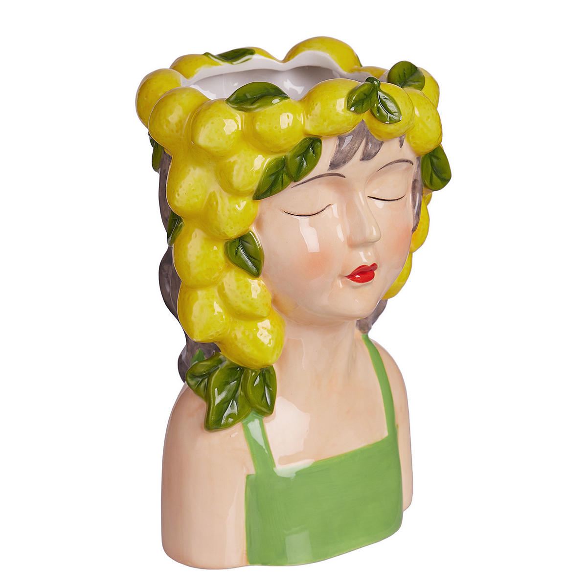 VASE (2er Set) Lemon - Gelb, Stein (24cm) - Butlers