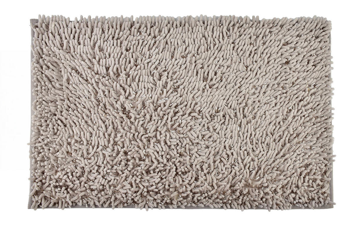BADTEPPICH Zac Beige 80/50/2 cm Textilien - Beige, Textil (50/80cm) - Mondex