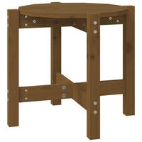 COUCHTISCH Honigbraun Ø 52,5x45 cm Massivholz Kiefer - Braun, Holz (52.5/52.5/45cm) - furnicato