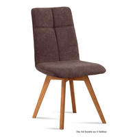 ESSZIMMERSTUHL (6er-Set) Dimut 47x92x60 Eiche geölt/Braun - Eichefarben/Braun, Kunststoff (60/92/47cm) - 58aufmkessel