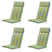 GARTENSTUHLKISSEN Siem 120/50 cm 4er-Set - Gelb, Textil (50/8/120cm) - Madison
