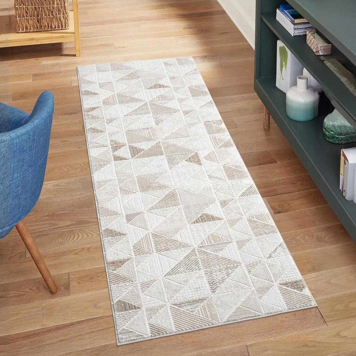 KURZFLOR-TEPPICH Antik 231 Creme 80x300 cm - Creme, Textil (80/300cm) - carpet city