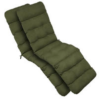 DECKCHAIRAUFLAGE Flair DC 200x50x8cm Olivgrün (2tlg) - Olivgrün, Textil (50/200cm) - Beautissu 