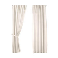 SCHLAUFENGARDINE 2ER SET »Jena« HxB 225x140 cm Creme - Creme, Textil (140/225cm) - Gardinenbox