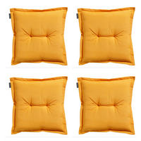 SITZKISSEN Panama 50/50 cm 4er-Set - Gelb, Textil (50/5/50cm) - Madison
