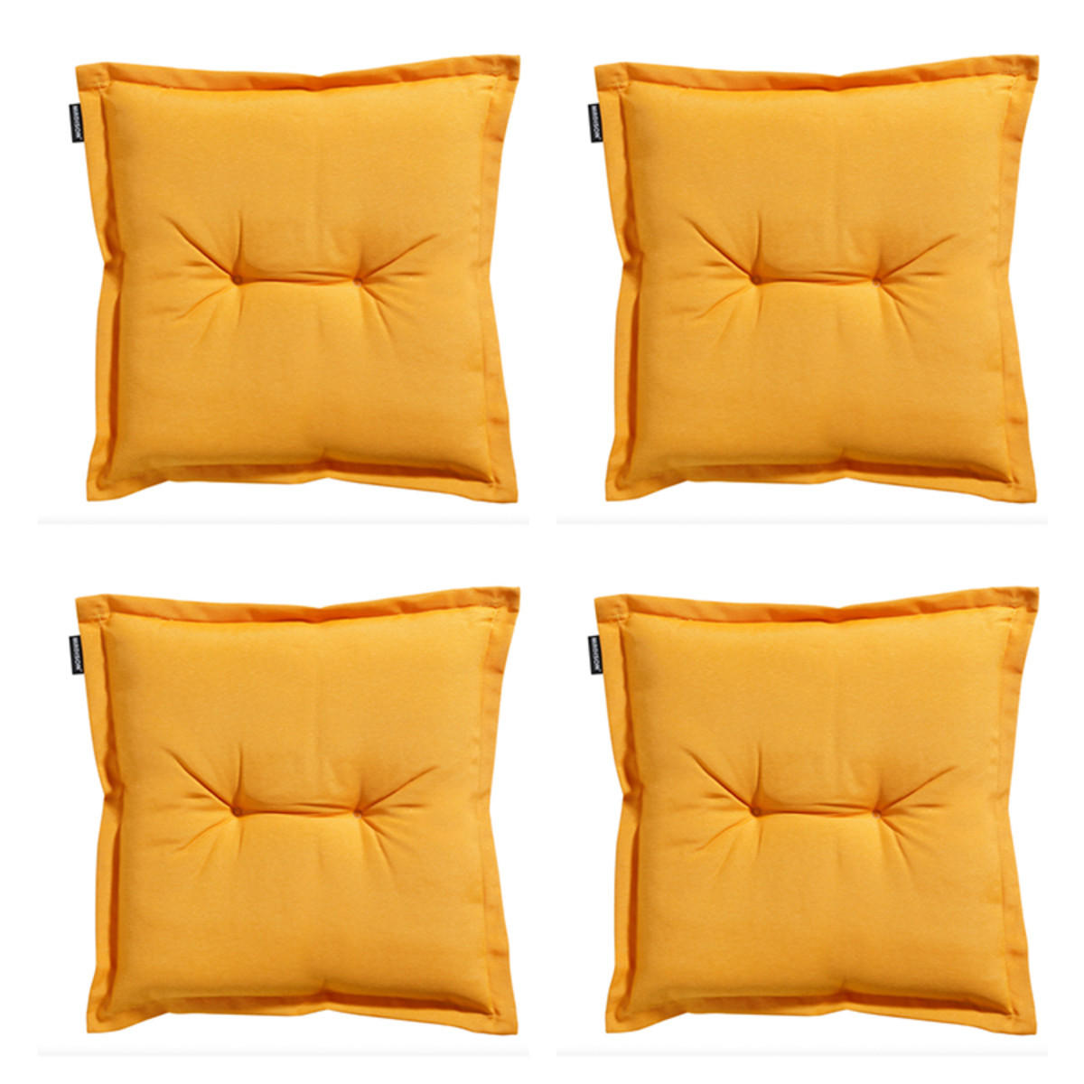 SITZKISSEN Panama 50/50 cm 4er-Set - Gelb, Textil (50/5/50cm) - Madison