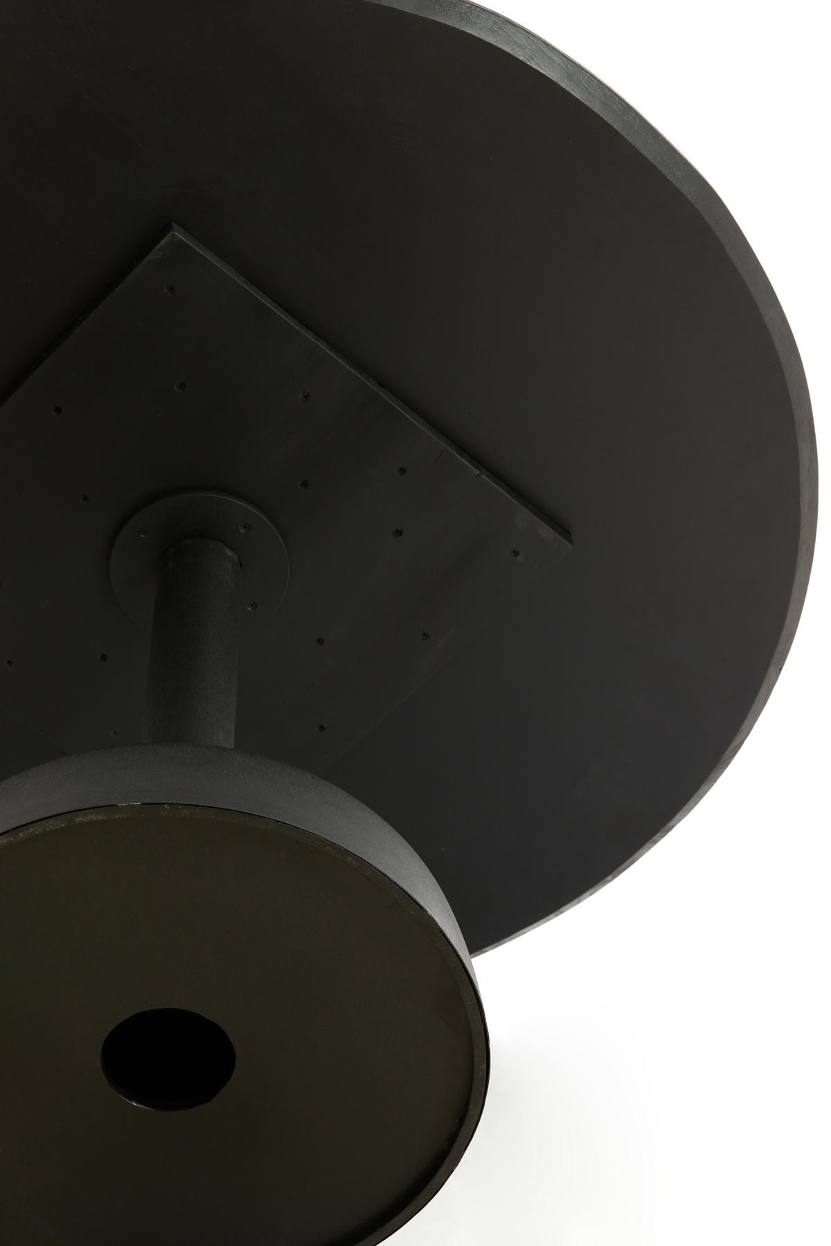 ESSTISCH Tunja Schwarz 120/120/76 cm - Schwarz, Metall (120/120/76cm) - Light & Living