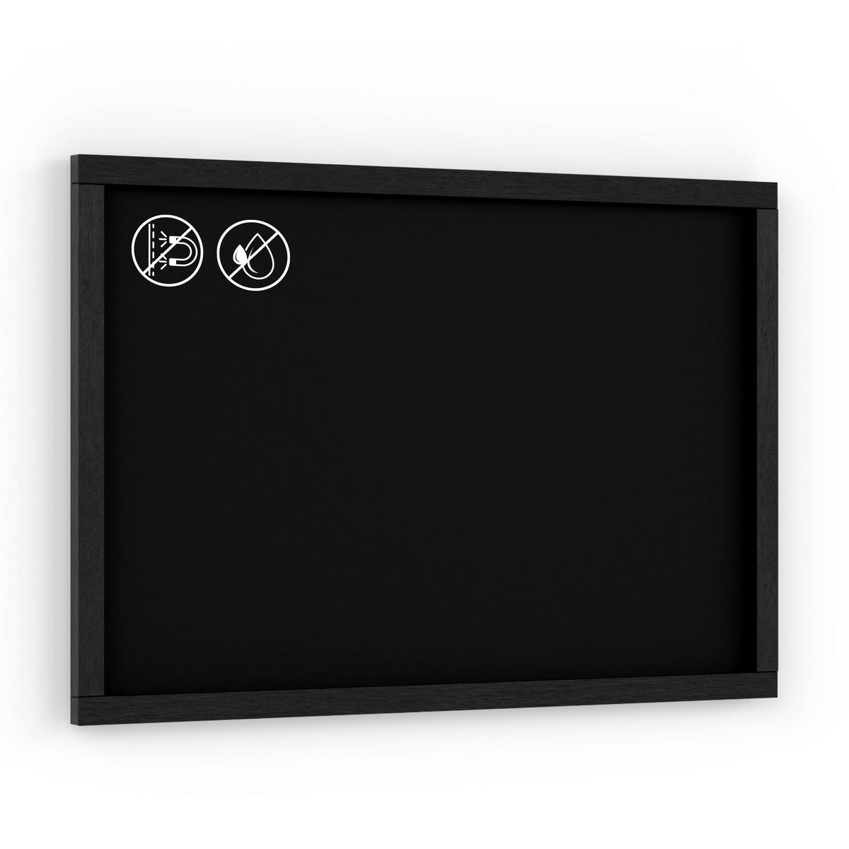 KREIDETAFEL mit schwarzem Holzrahmen 60x40cm - Schwarz, Holz (60/40/2cm) - ALLboards