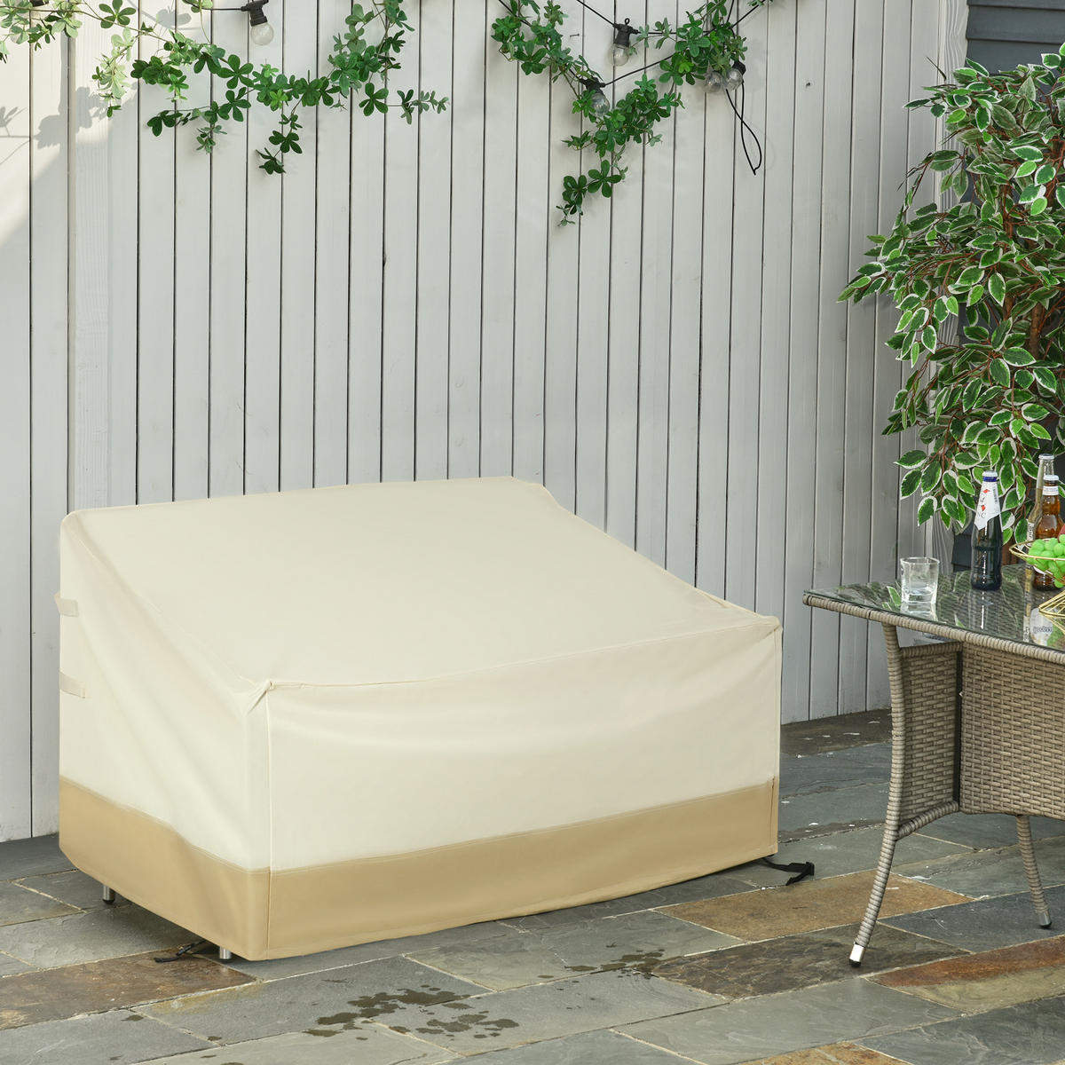SCHUTZHÜLLE Beige und Braun 1 Stück - Beige, Kunststoff/Textil (152/79/87cm) - GiPP