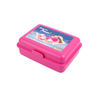 BROTDOSE Gelini Mach mal Pause Rosa 17,5 x 12,8 x 6,9 cm - Rosa, Kunststoff (17.5/6.9/12.8cm) - United Labels