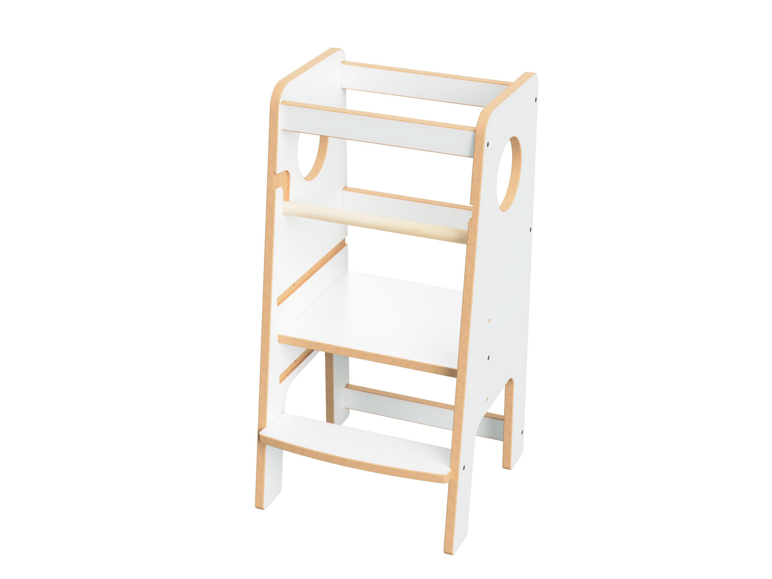 LERNTURM für Kinder - Weiß, Holzwerkstoff (40/80/40cm) - Mat-Haus
