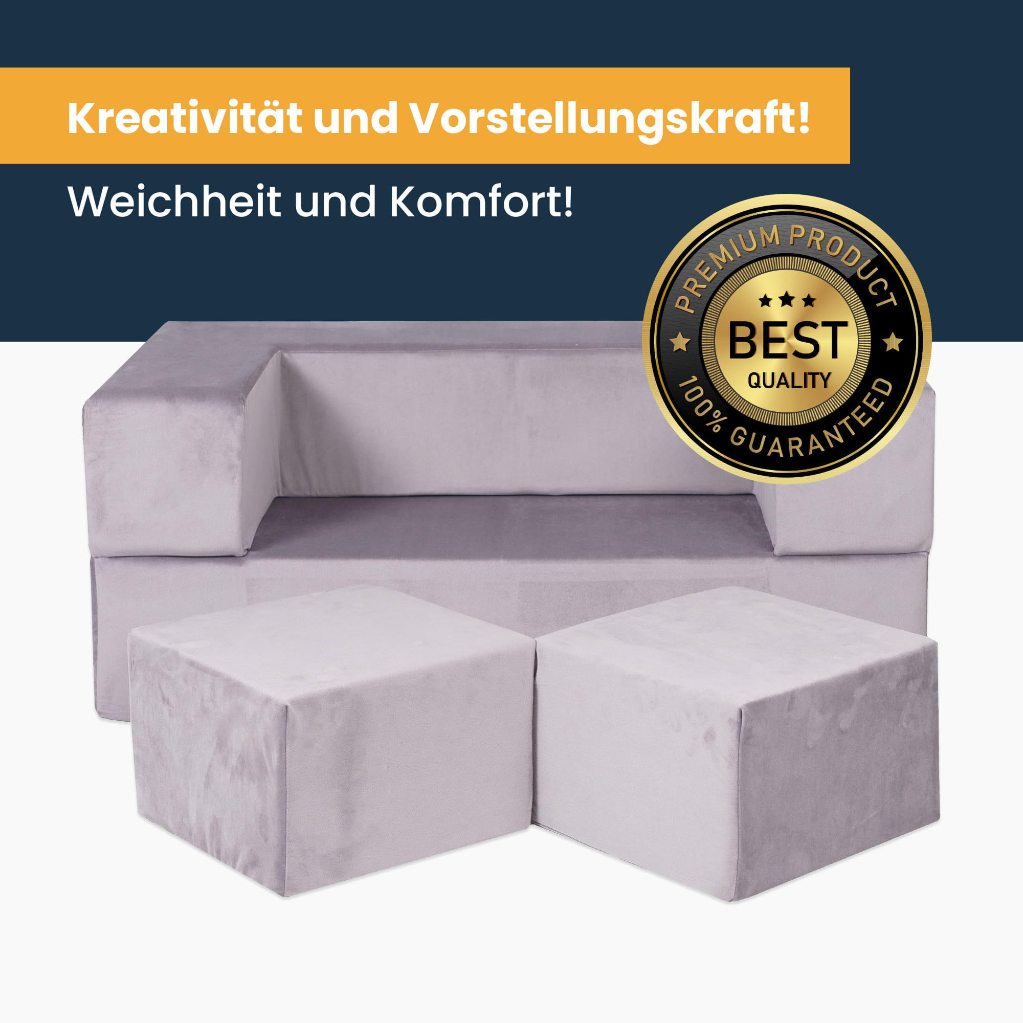 Thumbnail - MeowBaby Kindersofa,, Dunkelrosa, Textil, 96x40x50 cm, Kinder- & Jugendzimmer, Kindermöbel, Kindersitzmöbel & -tische, K...