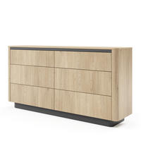 SIDEBOARD OMBRA 163,2/82,9/38,1cm mit 6 Schubladen Türen Eichefarben - Eichefarben, Holzwerkstoff (163.2/82.9/38cm) - MASSENO