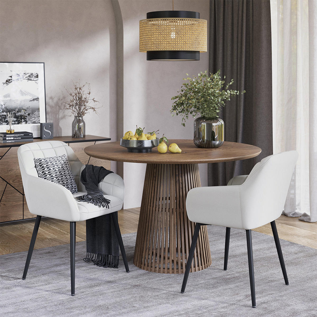 ŽIDLE JÍDELNY Relio Béžová 53.5 x 55.5 cm - béžová, textil (53.5/79/55.5cm) - Vicco