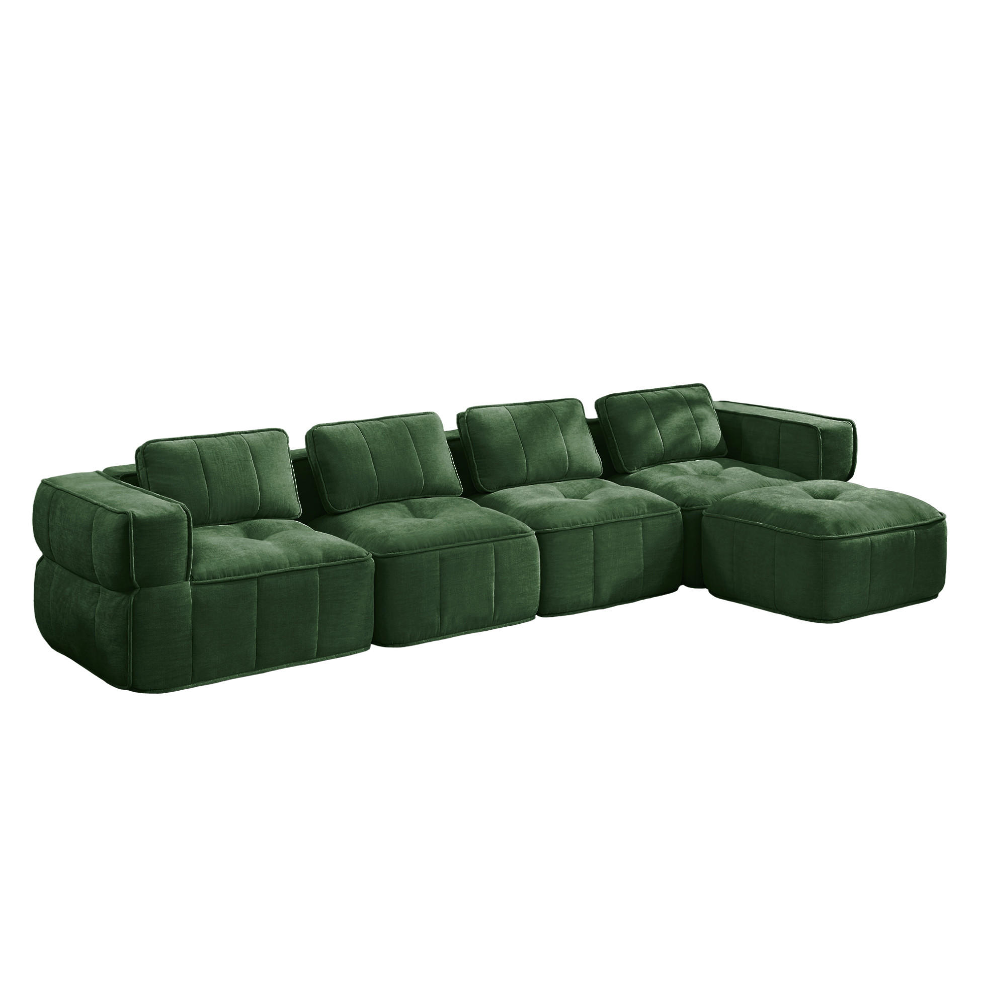 Flora Grace Ecksofa Grün 344x162 cm