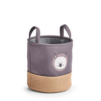 STOFFKORB mit Tragegriffen 25/25/25 cm - Dunkelgrau, Textil (25/25cm) - ZELLER