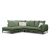 ECKSOFA CALME 5-Sitzer, olive - Olivgrün, Holz/Textil (294/229cm) - Courtois Laville