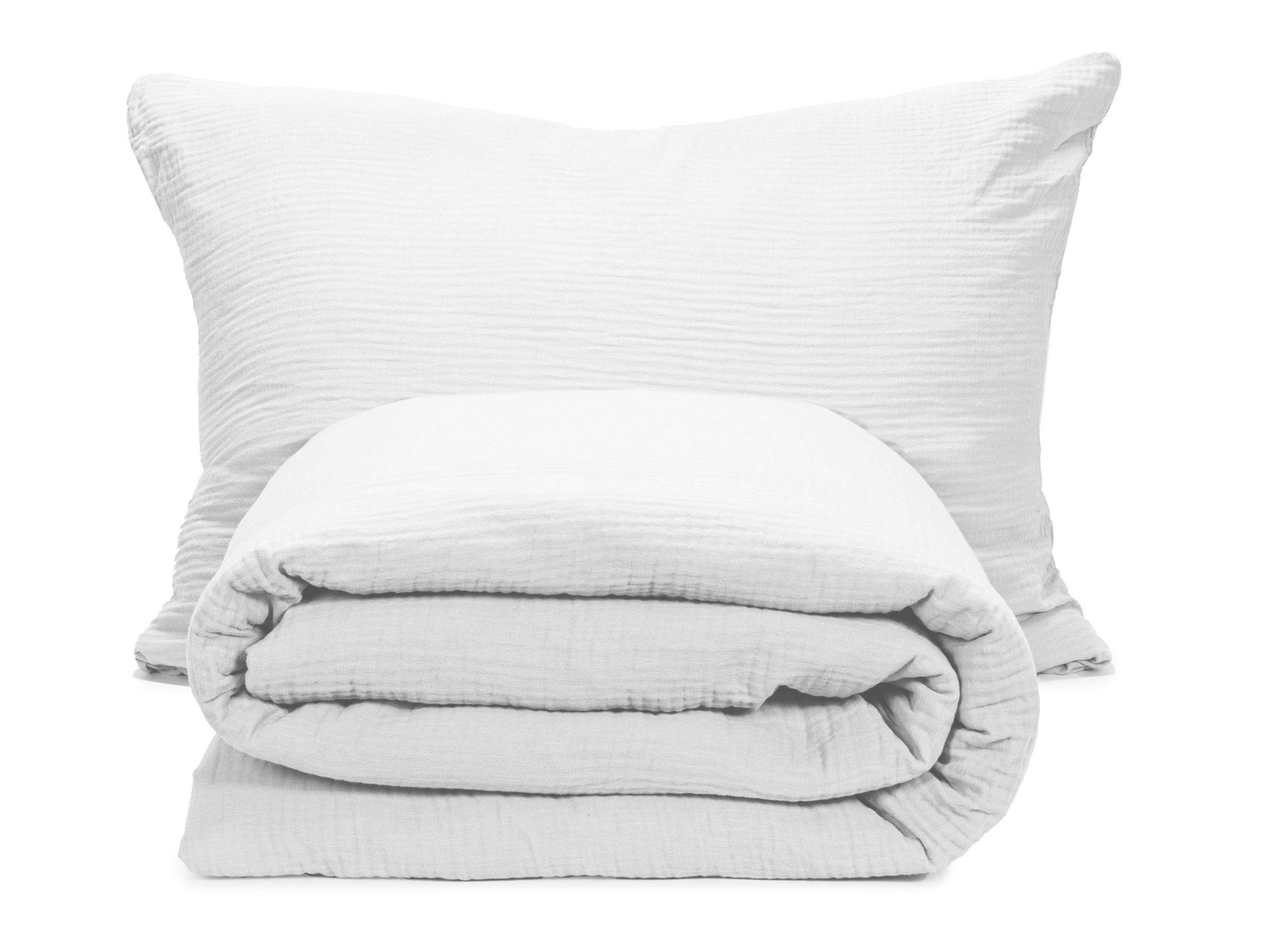 BETTWÄSCHE, 2er-Set, 40x60+100x135 cm, 100% Baumwolle, Weiß - Weiß, Textil (100/135cm) - Zollner