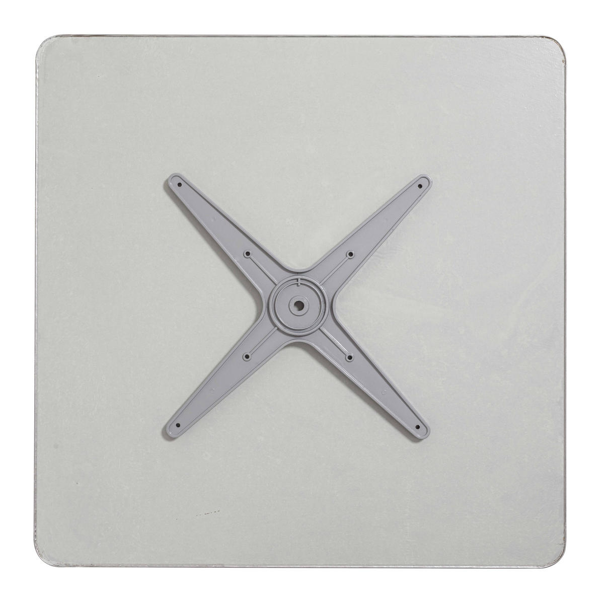 TISCHPLATTE, Grau - Grau, Metall (70/70/2cm) - Oviala