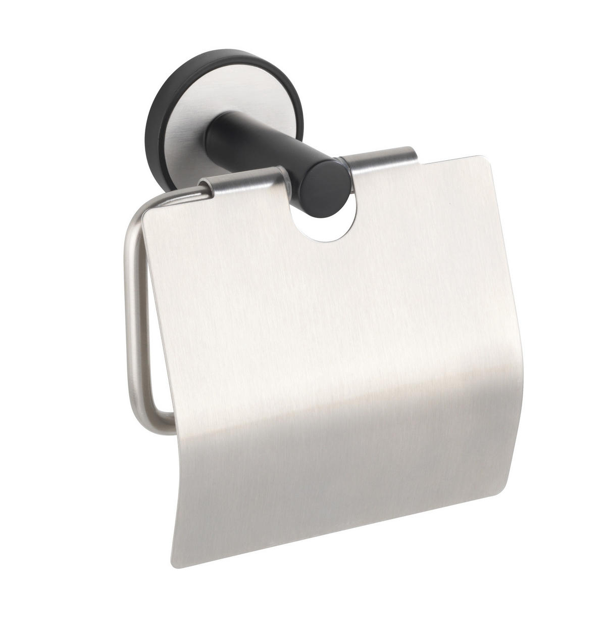TOILETTENPAPIERHALTER mit Deckel Undine 6,5/14,5/12,5 cm - Silberfarben, Metall (14.5/12.5/6.5cm) - Wenko