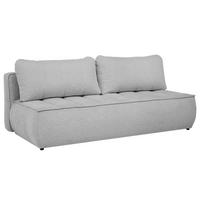 SCHLAFOSOFA Doris mit Schlaffunktion und Bettkasten, DL-System, Hellgrau - Hellgrau, Textil (210/88/100cm) - Beautysofa